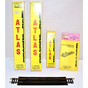 Vtg Atlas Brass HO Scale Train Track #31 #44 #25 Bumpers #43  READ
